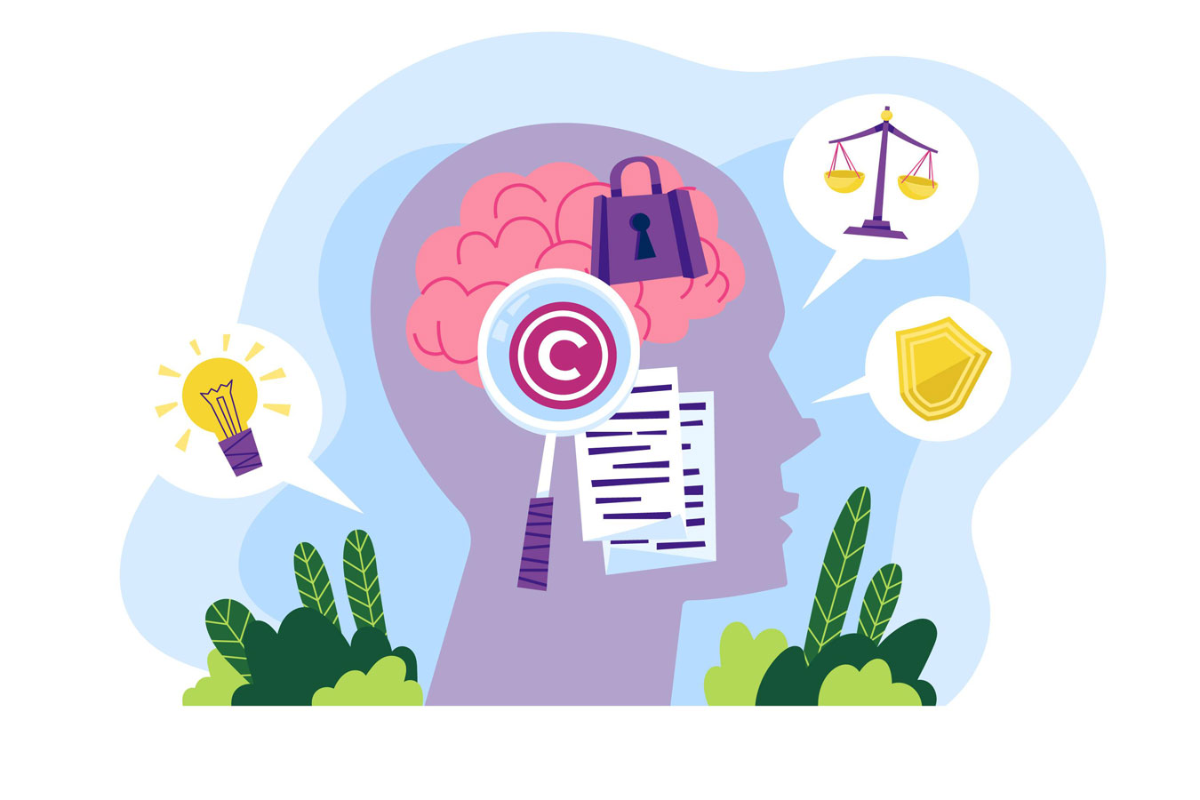 Intellectual property copyright trademark