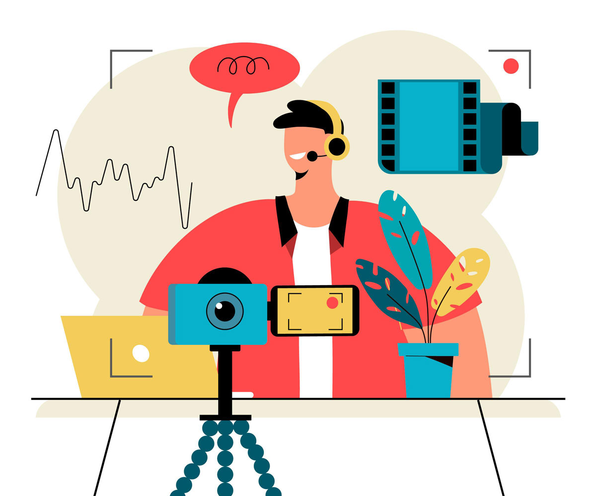 Podcast influencer video